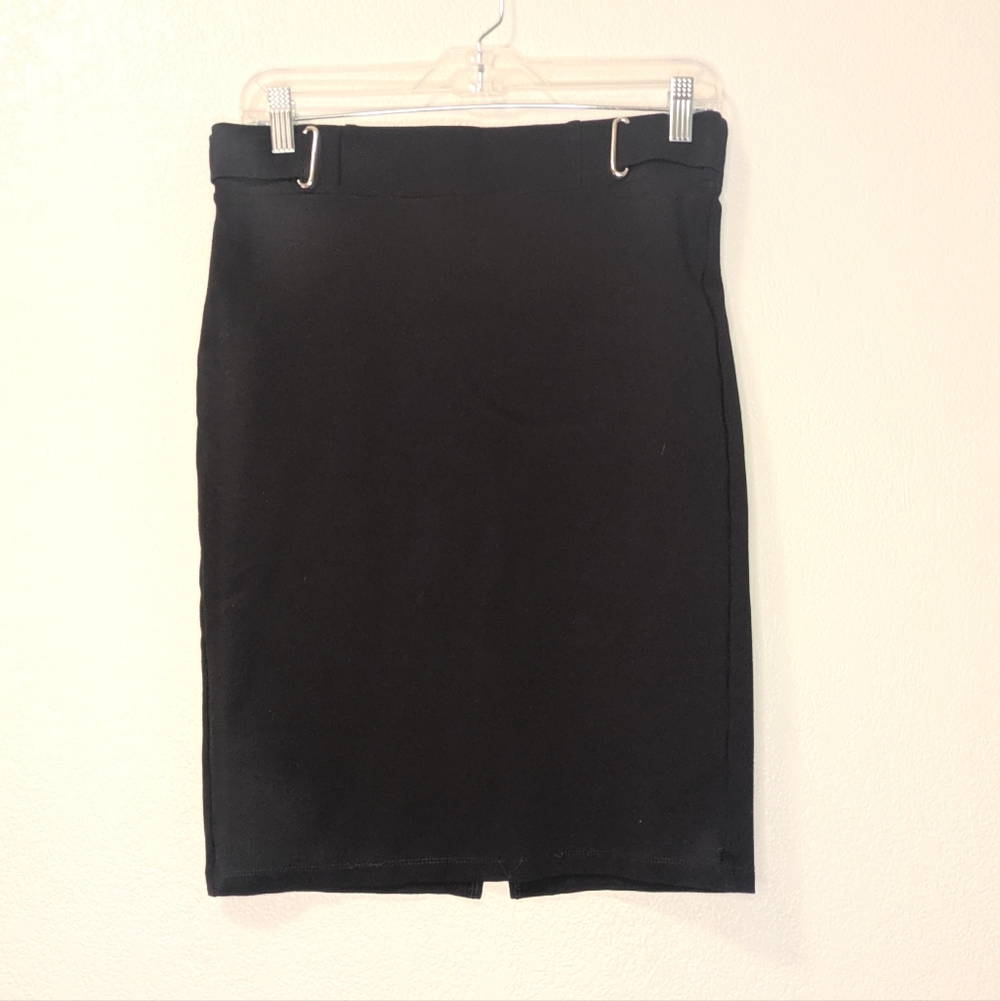Jenna Rose Black Pencil Skirt - Classic Women's Work Skirt